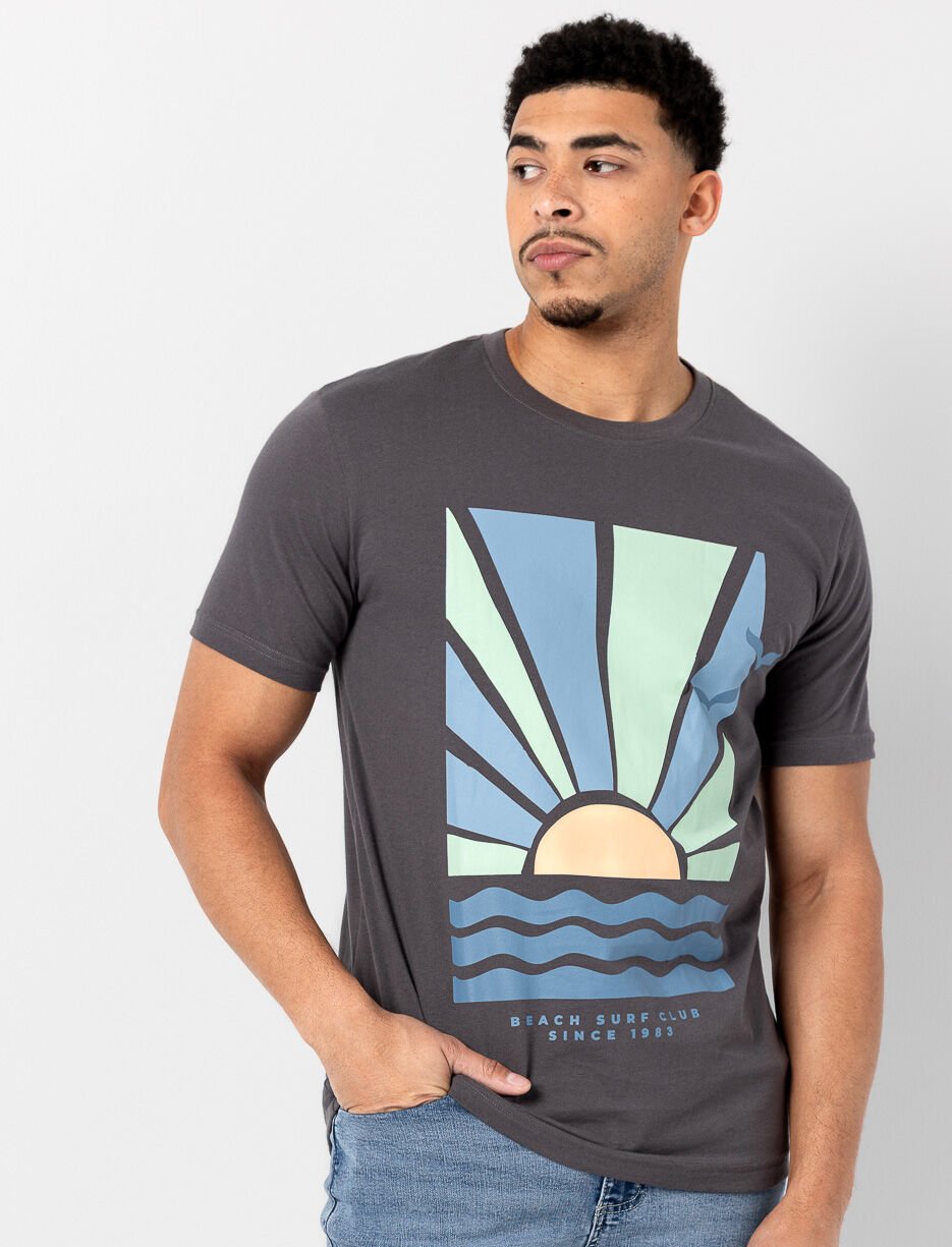 T-shirt en coton bio imprim&eacute;