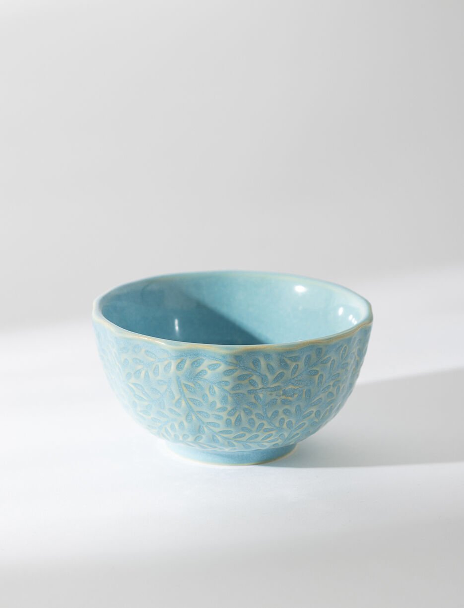 Mini bol en grès à motif texturé