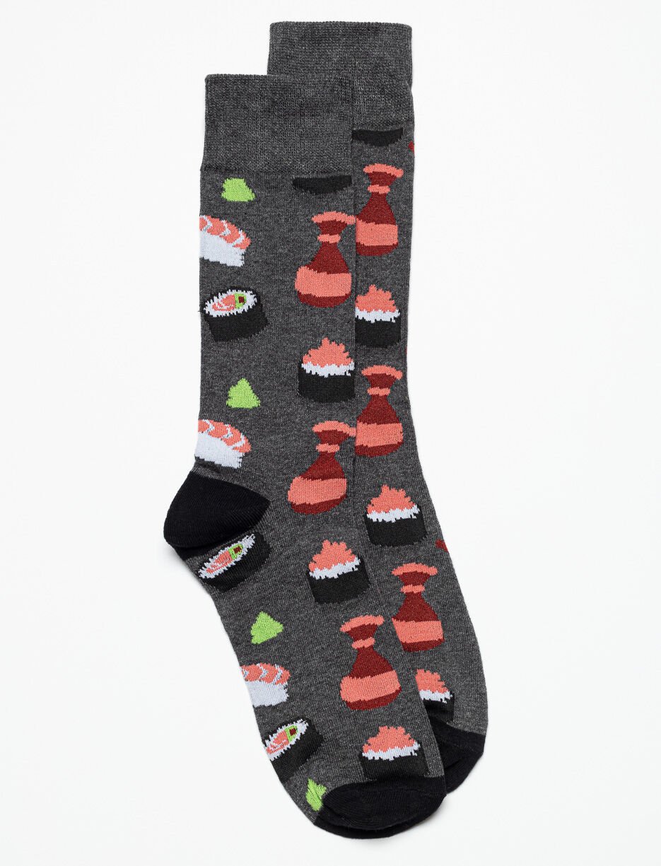Printed Crew Socks