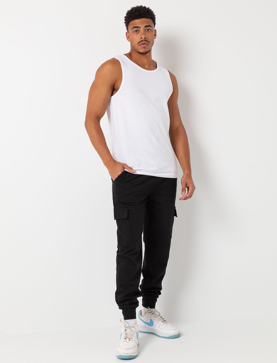 Jogger ouaté à poches cargo