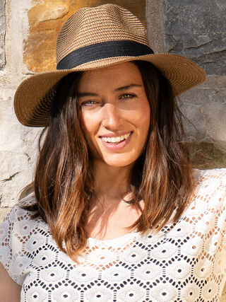 Chapeau Fedora en paille
