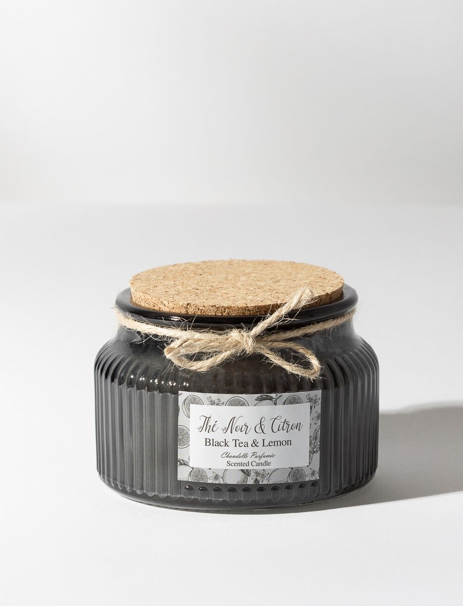 Chandelle parfumée thé noir et citron