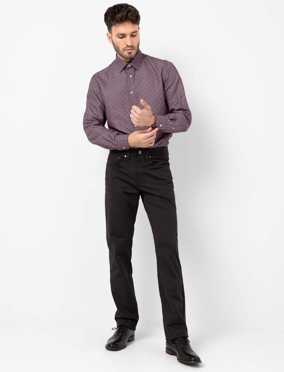 Pantalon droit extensible
