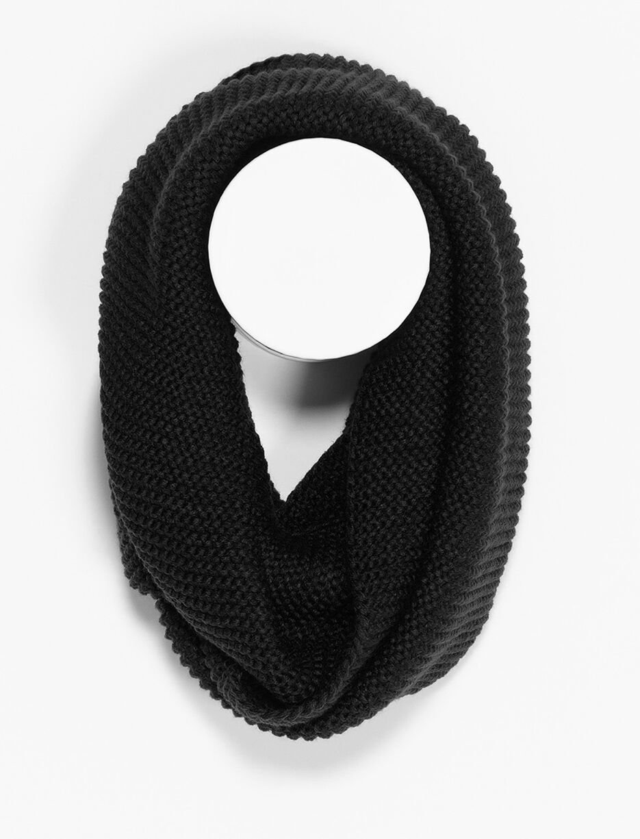 Foulard éternité en tricot uni
