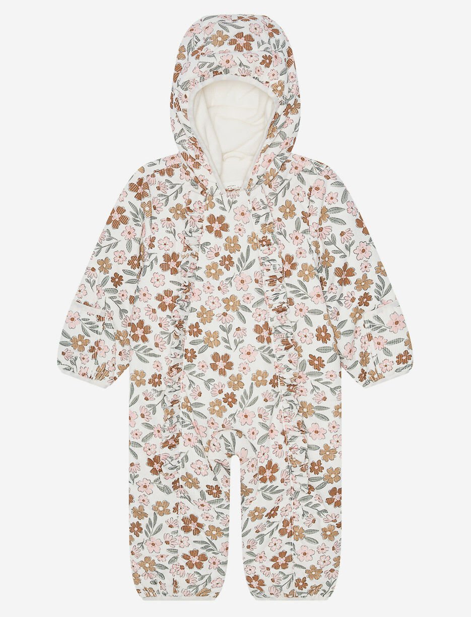 Habit de neige 1 pièce en velours côtelé