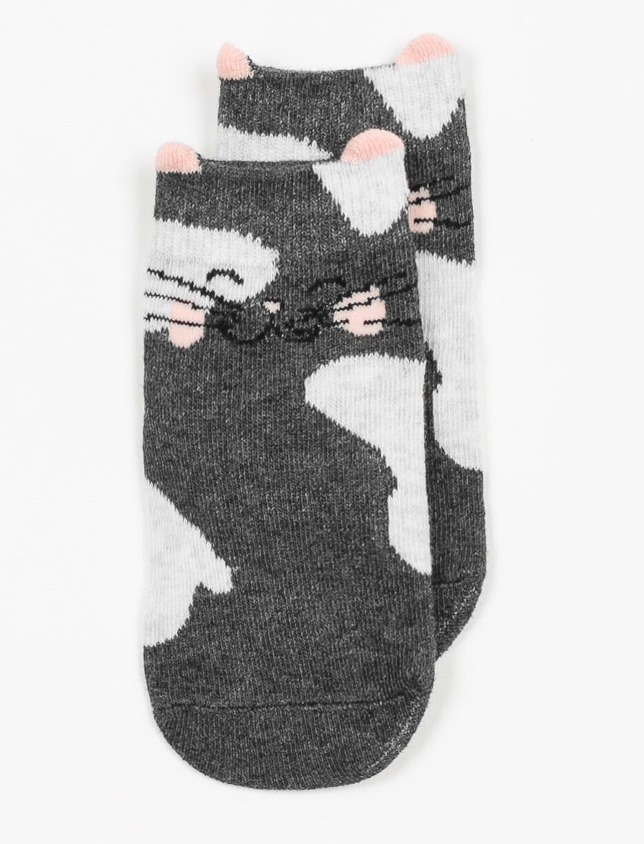 Chaussettes avec face de chat