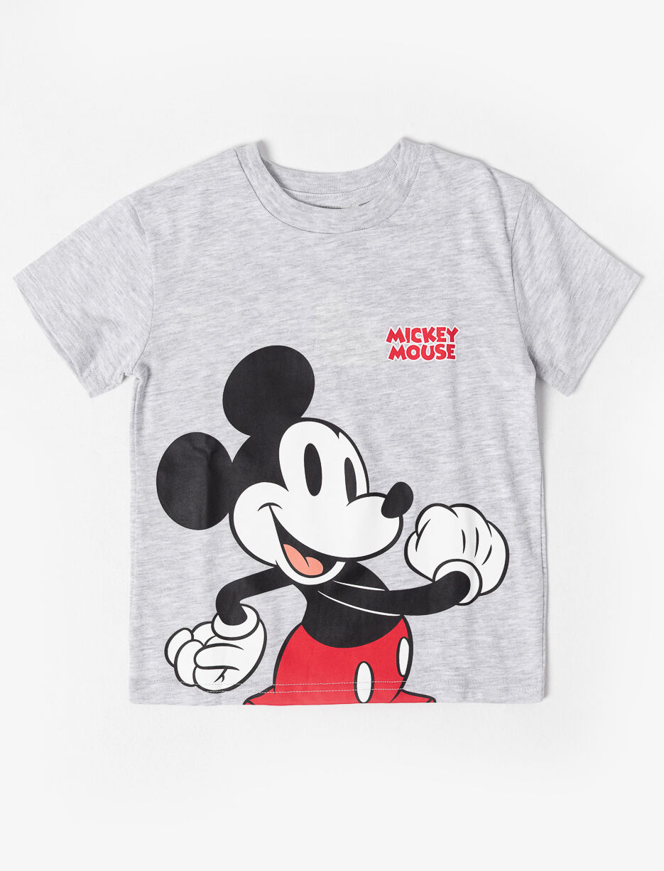 Printed Crew-neck T-shirt - Mickey Mouse