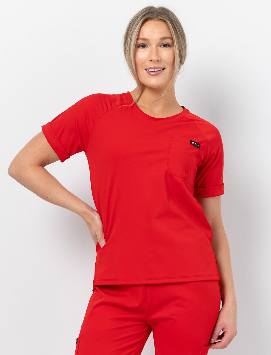 Haut d'infirmi&egrave;re &agrave; fentes