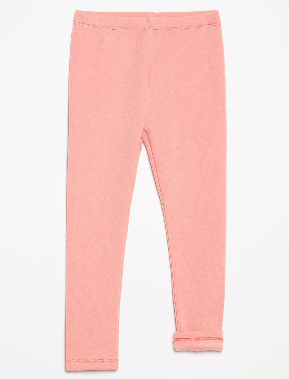 Legging long doublé en peluche
