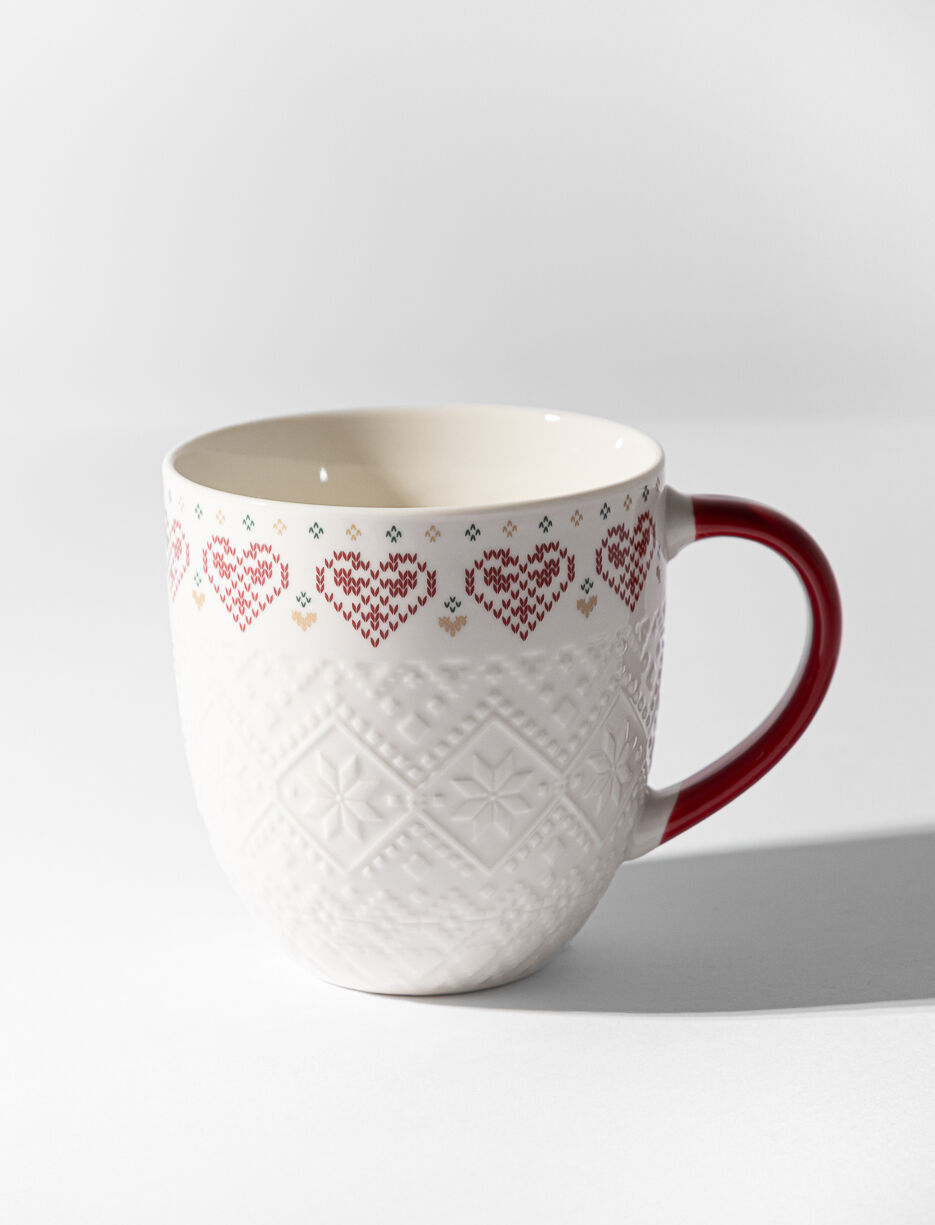 Ceramic Heart Christmas Mug