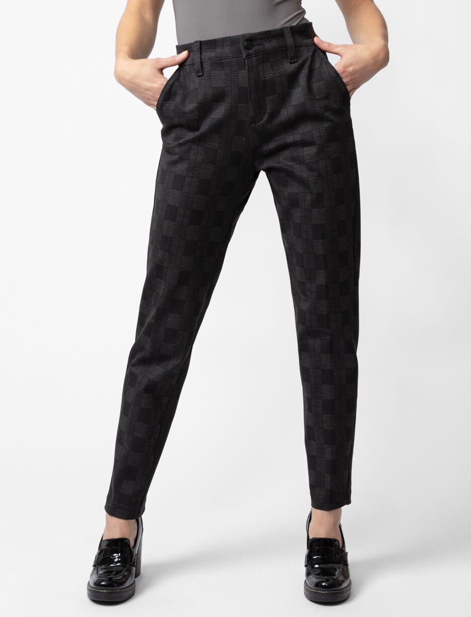 Pantalon étroit à carreaux Pantalon étroit à carreaux