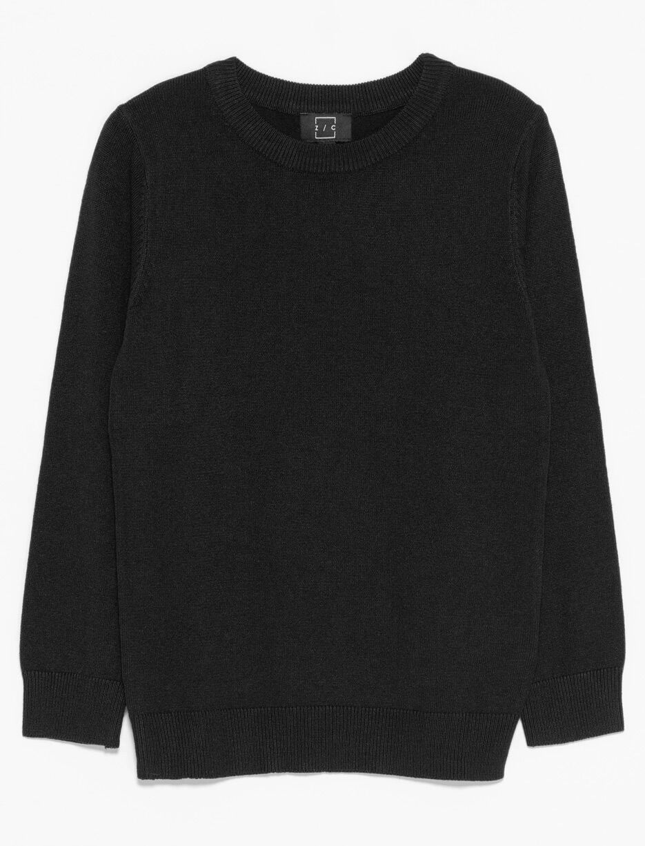 Knit Crew-neck Sweater