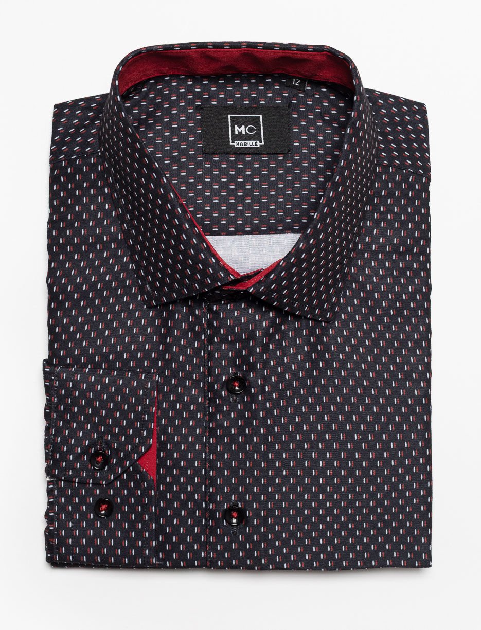 Chemise habillée à motif - ado garçon