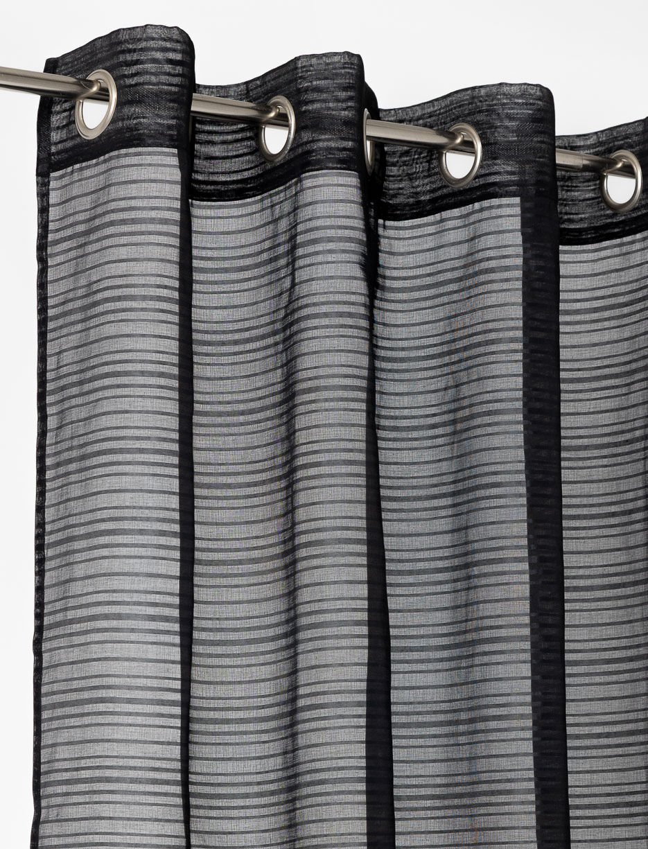 Panneau de rideau voilage à rayures Panneau de rideau voilage à rayures