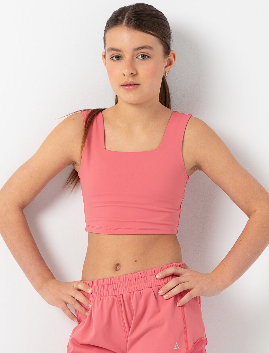 Camisole de sport à col carré