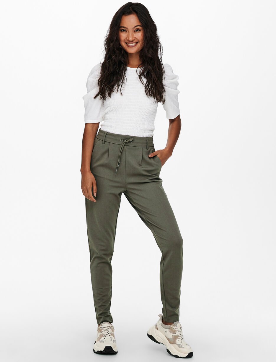 Pantalon avec cordon et taille élastique
