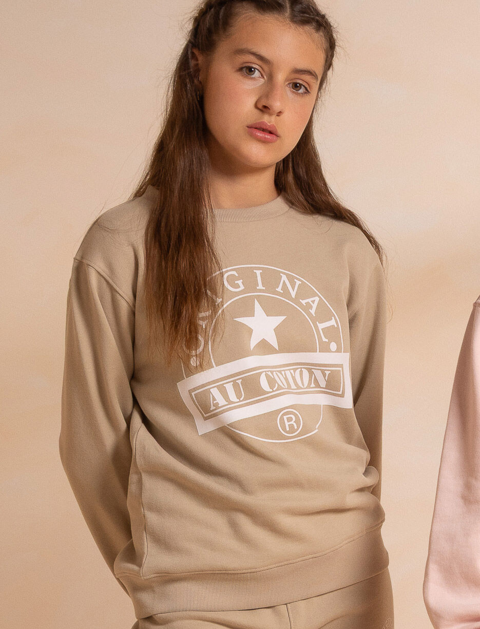 Chandail imprimé à épaules tombantes