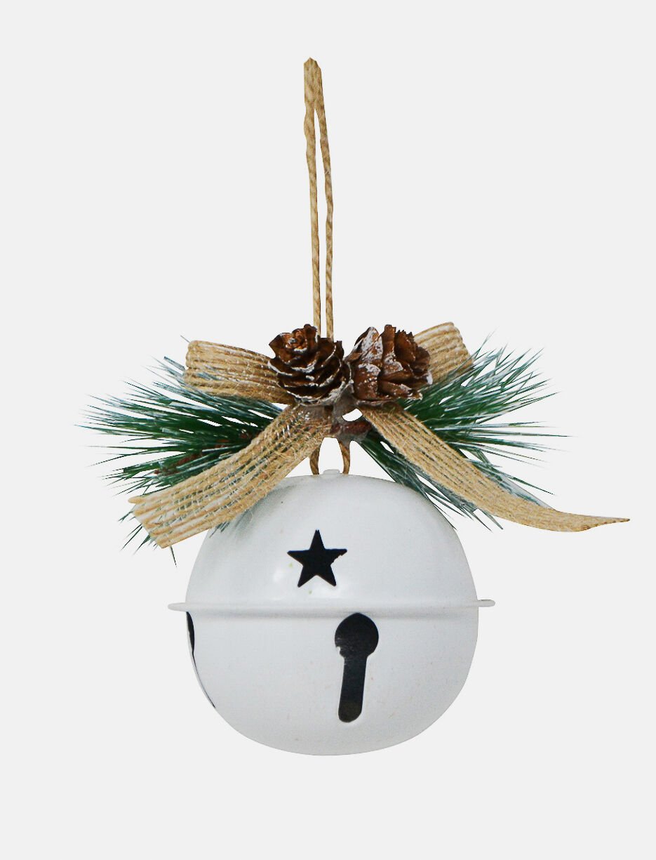 Ornement grelot blanc Ornement grelot blanc
