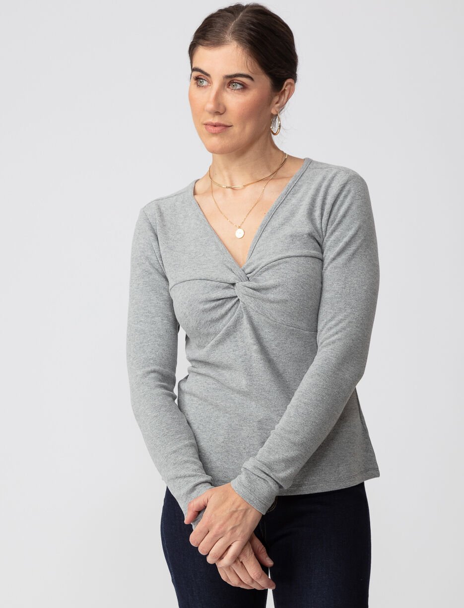 Chandail à col en V croisé