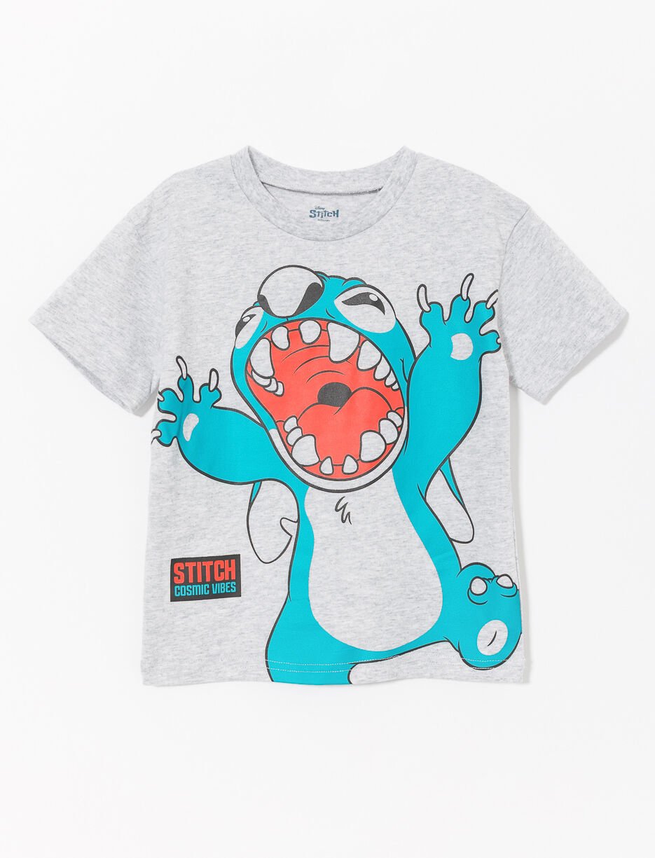 T-shirt imprimé à col rond - Stitch