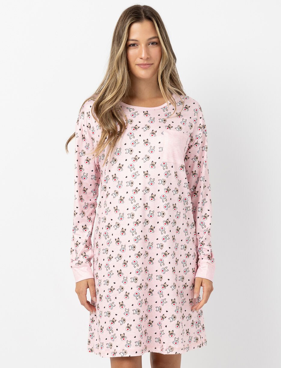 Chemise de nuit imprimée