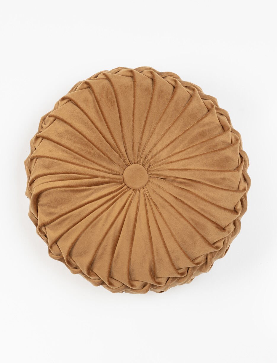 Coussin en velours rond