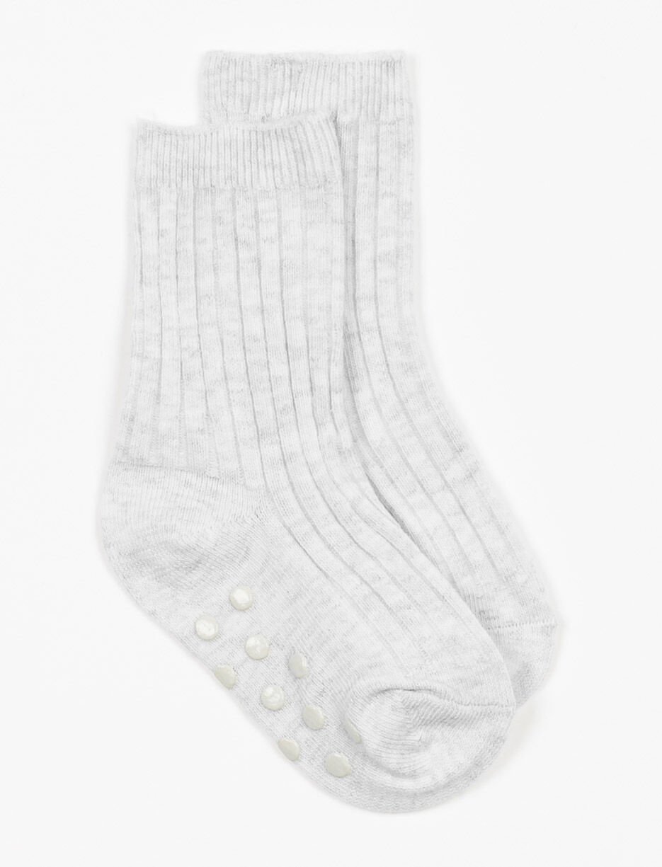 Chaussettes côtelées antidérapantes