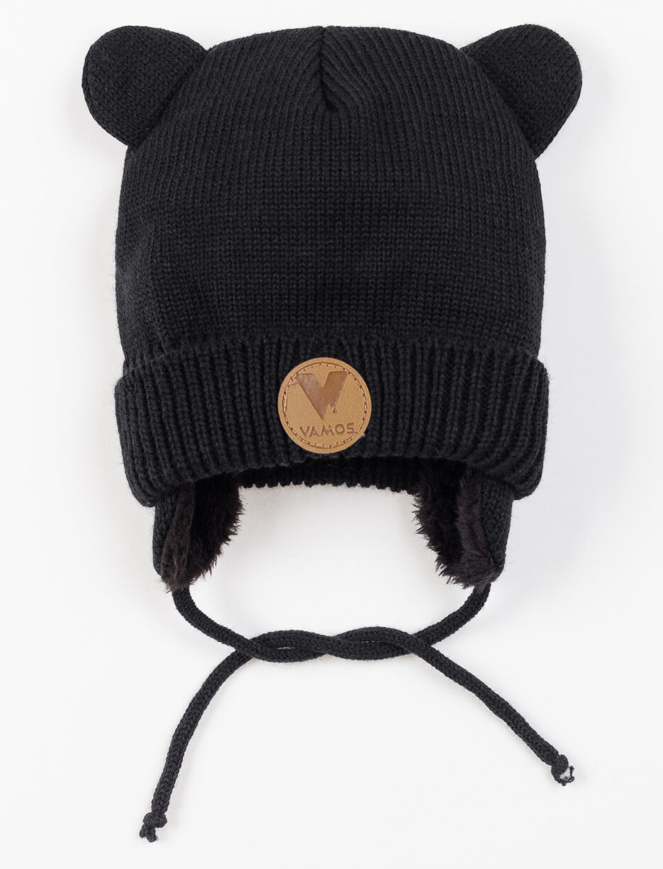 Knit Beanie with Bear Ears - Baby
