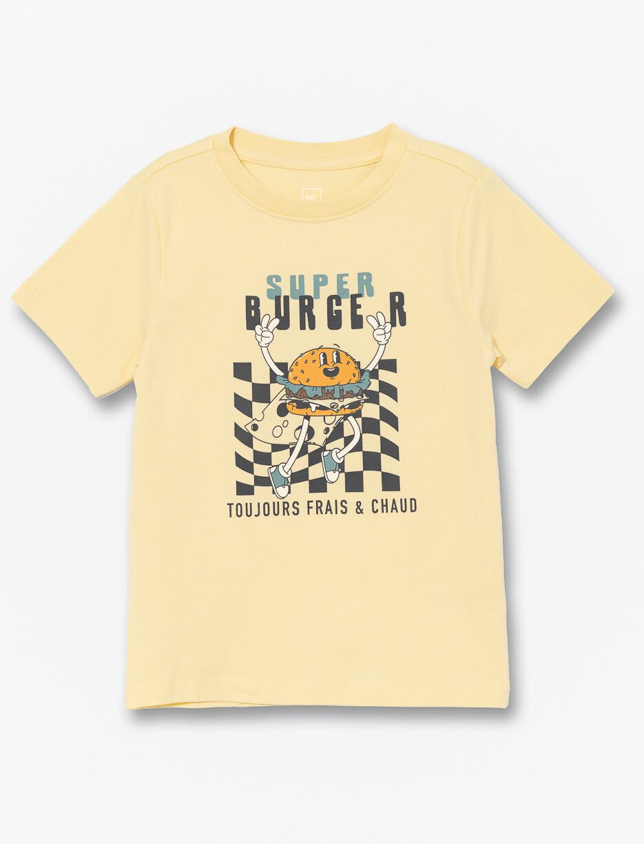 Printed Crew-neck T-shirt - Little Boy