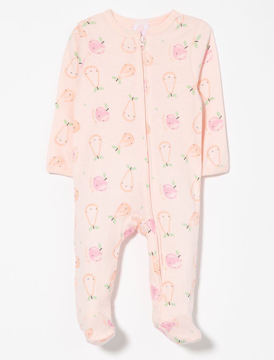 Pyjama 1 pièce à imprimé fruits