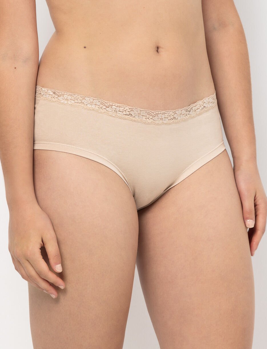 Culotte bikini à taille dentelle