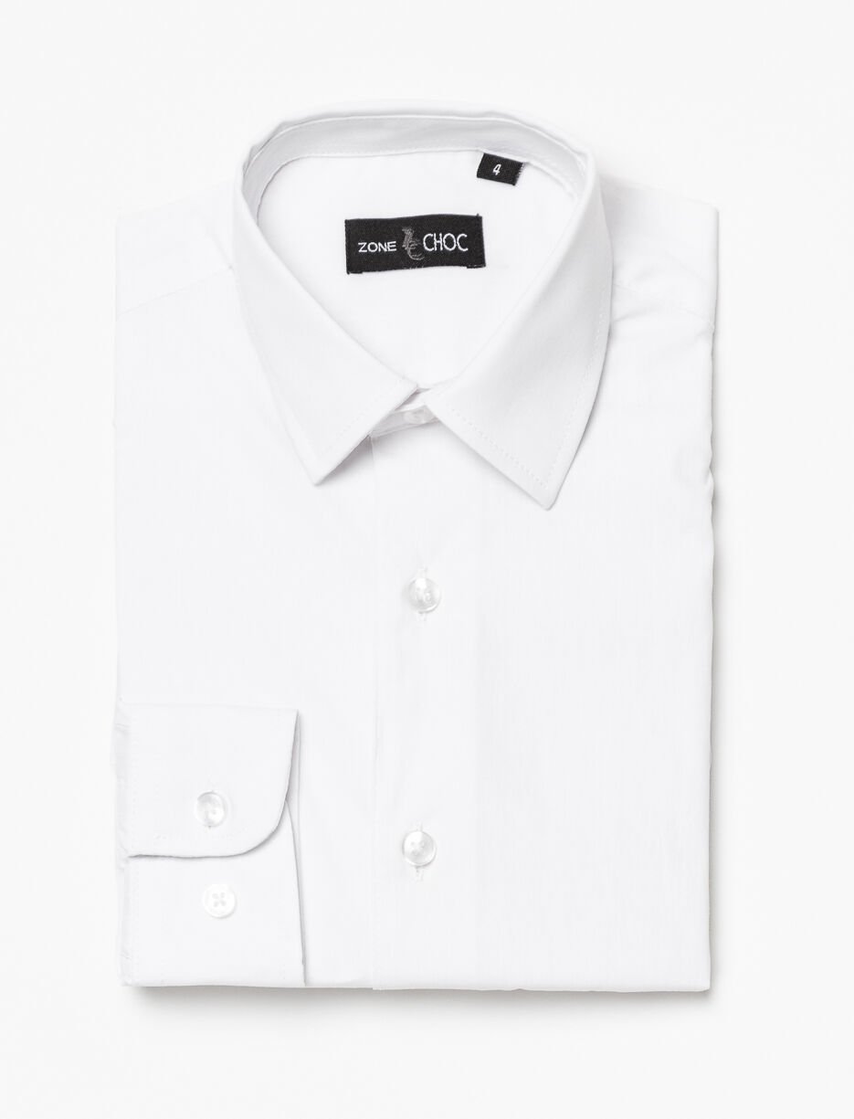 Chemise habillée unie - petit garçon