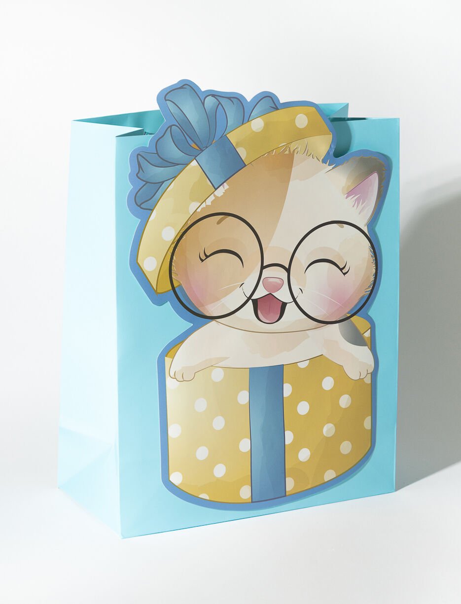 Sac cadeau chat moyen 