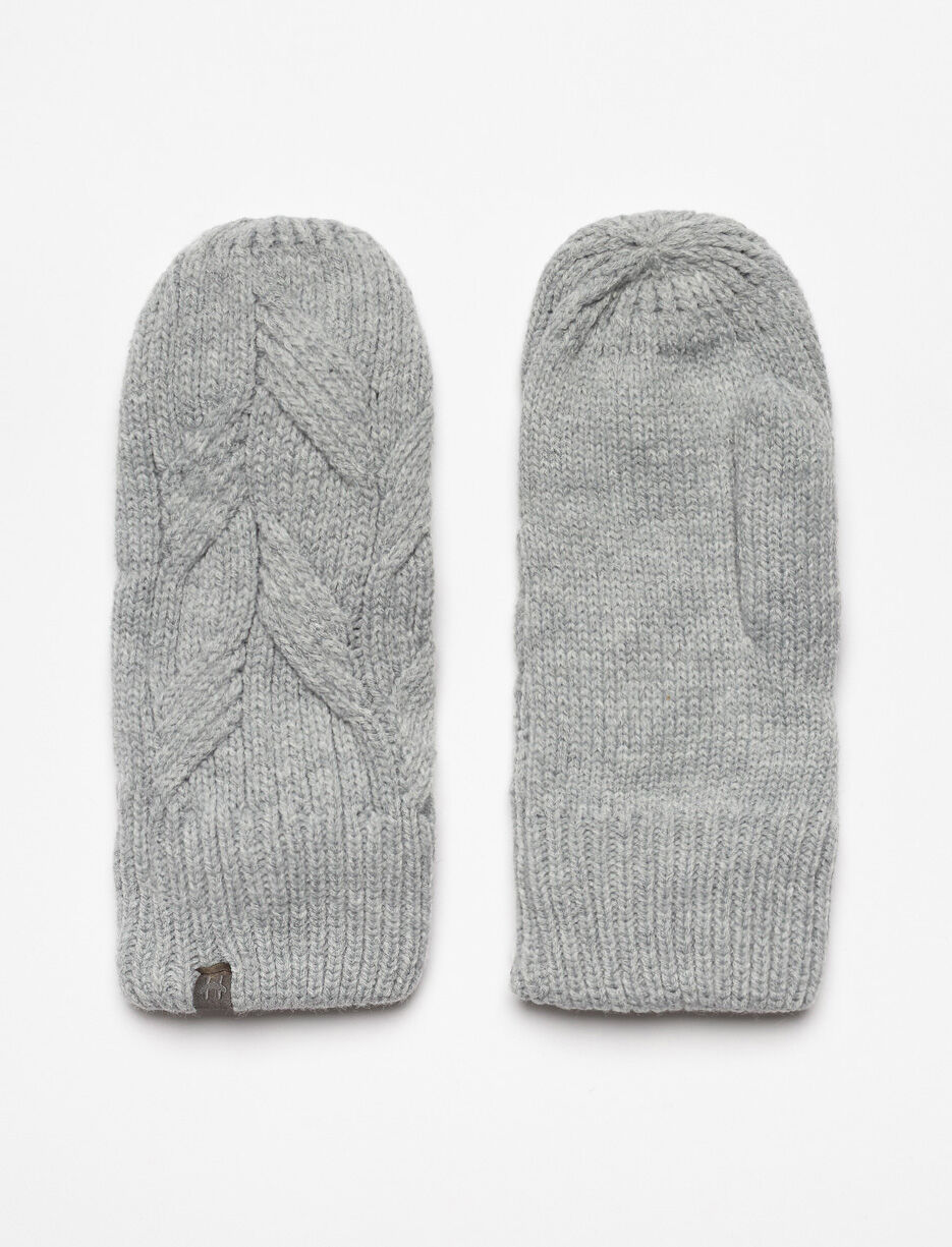 Mitaines en tricot à motifs torsadés