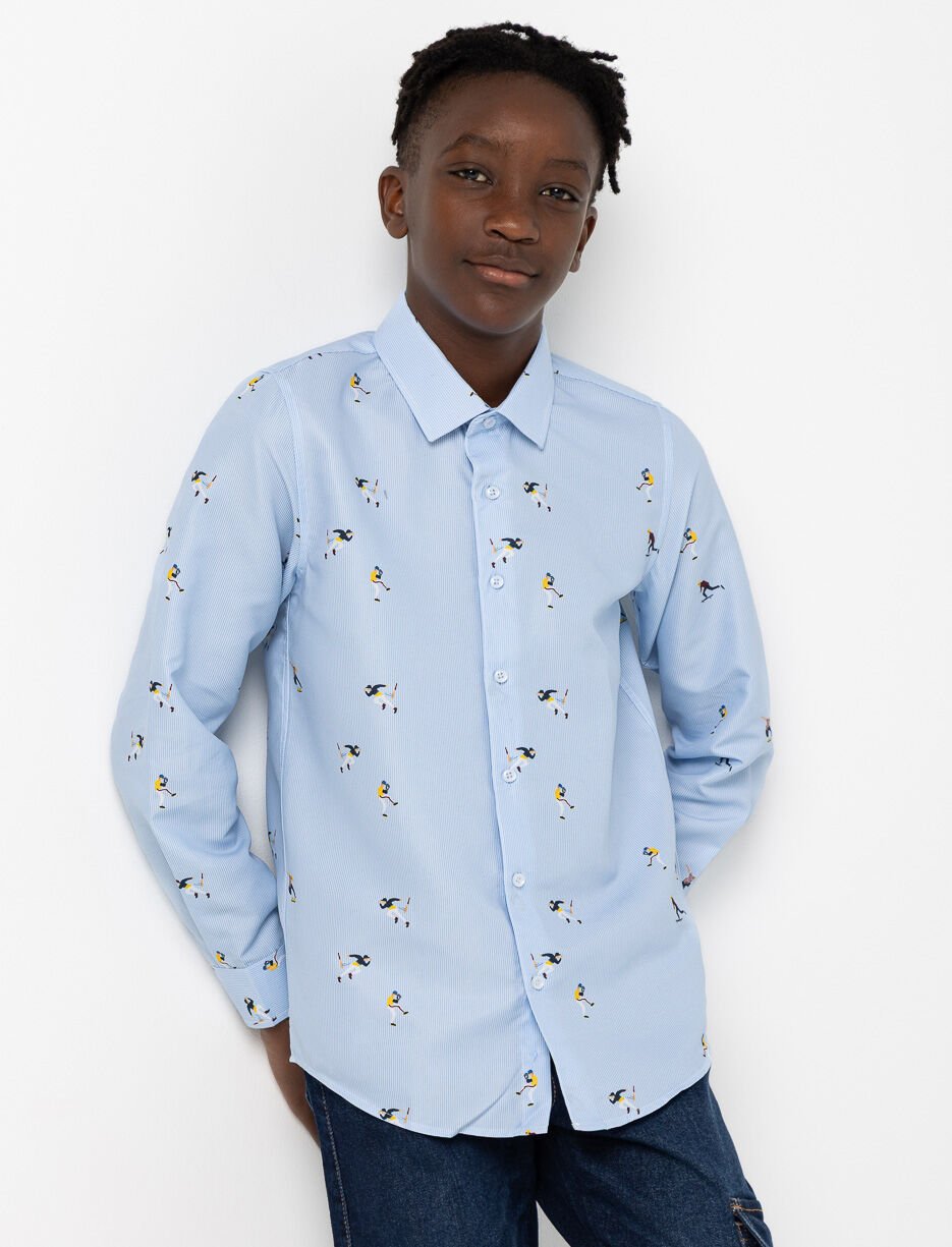 Chemise habillée à motif - ado garçon