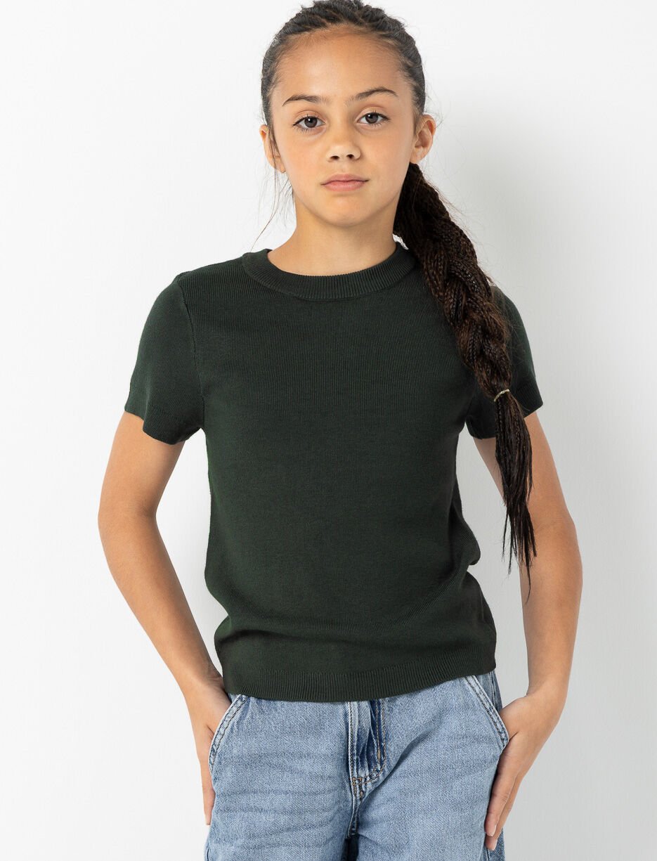 Chandail en tricot côtelé