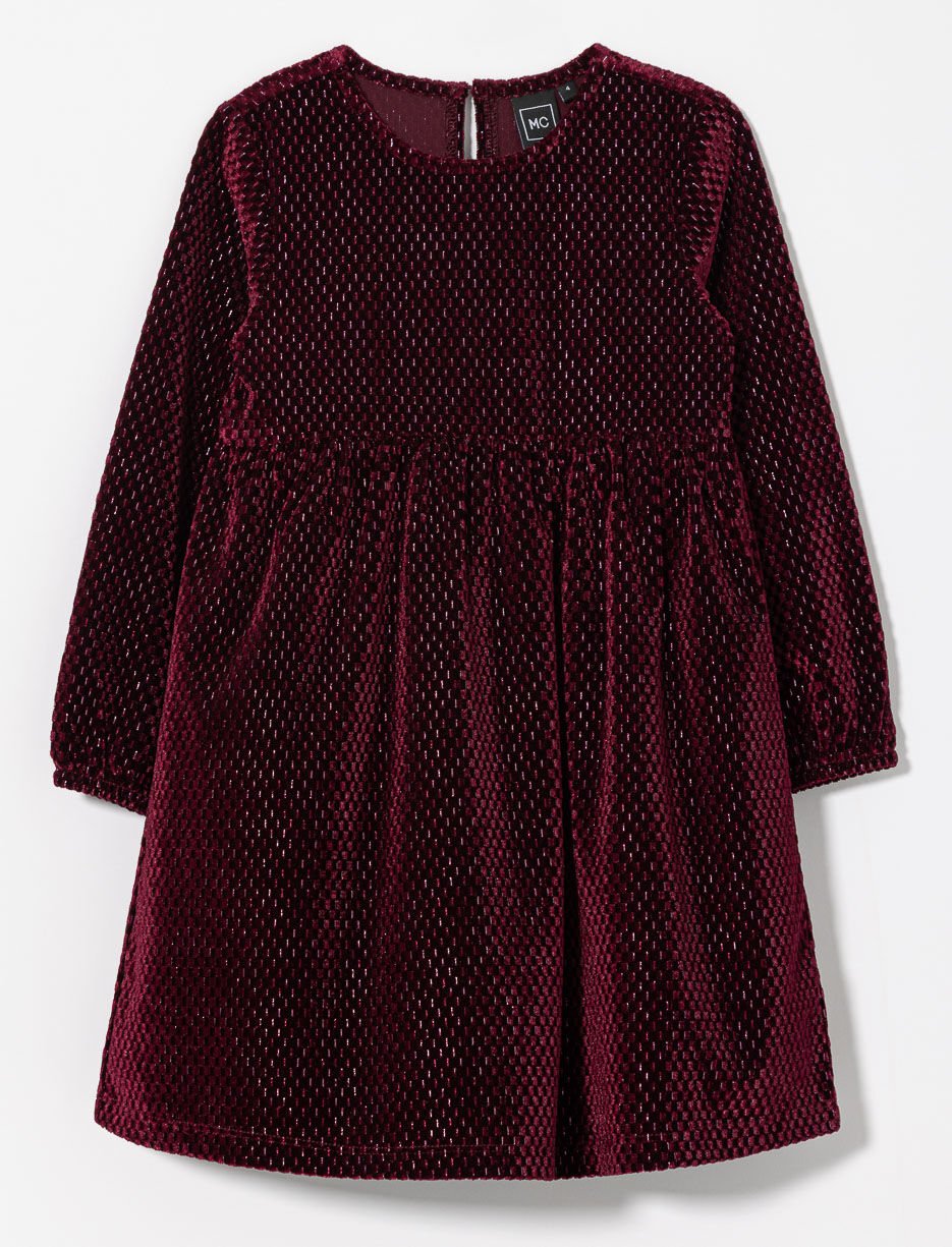 Shiny Dress with Fitted Waist