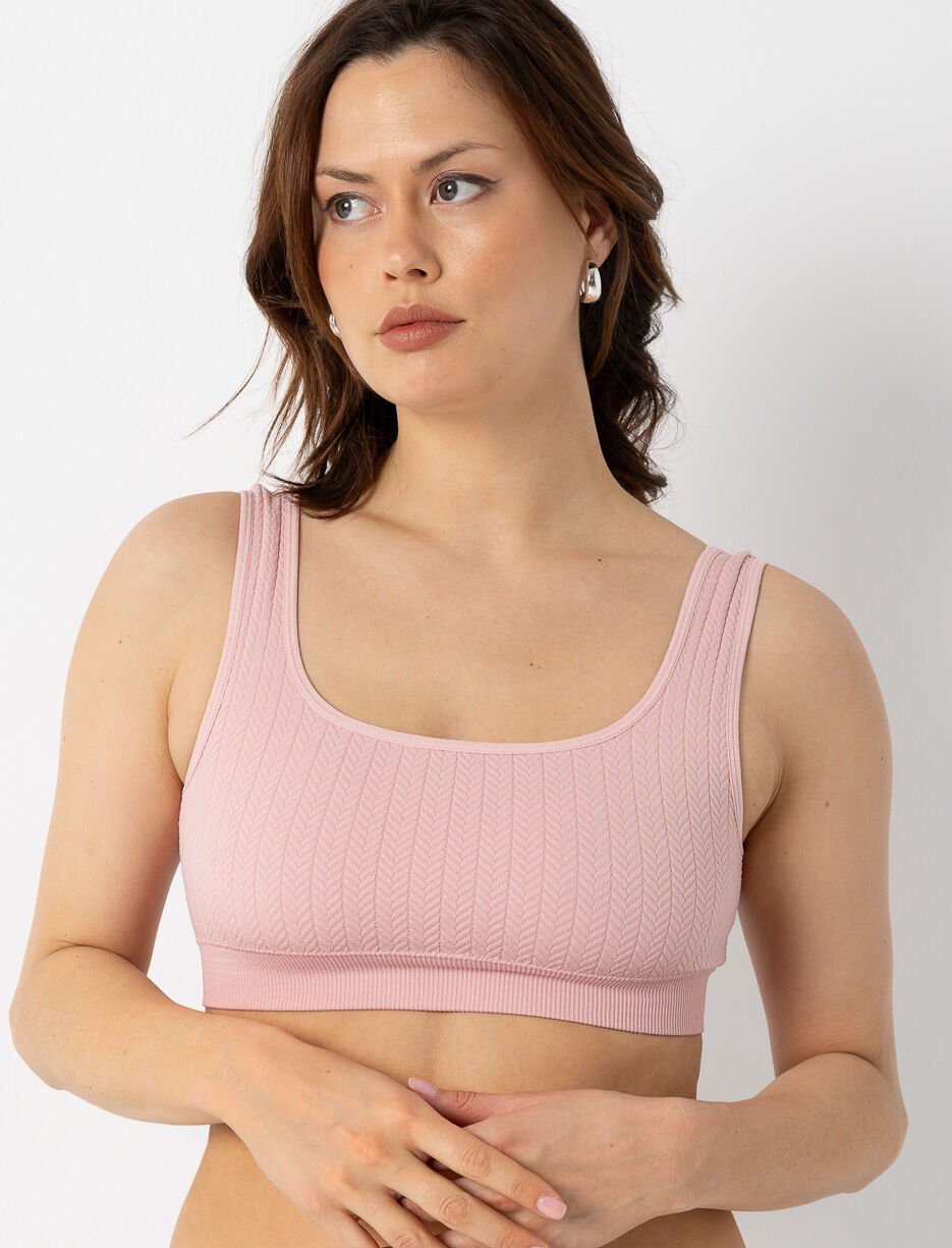 Bralette texturée sans couture