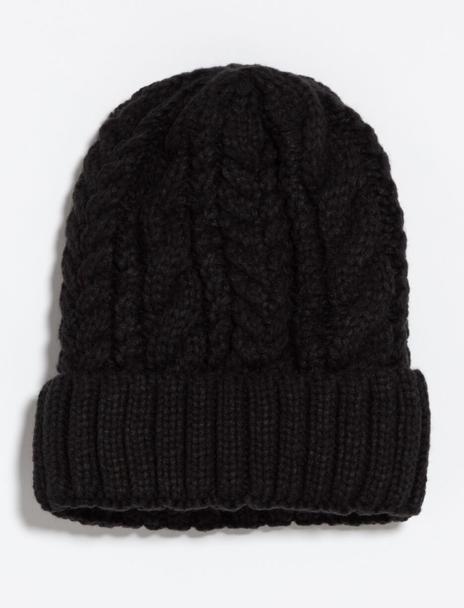 Tuque en tricot unie - femme