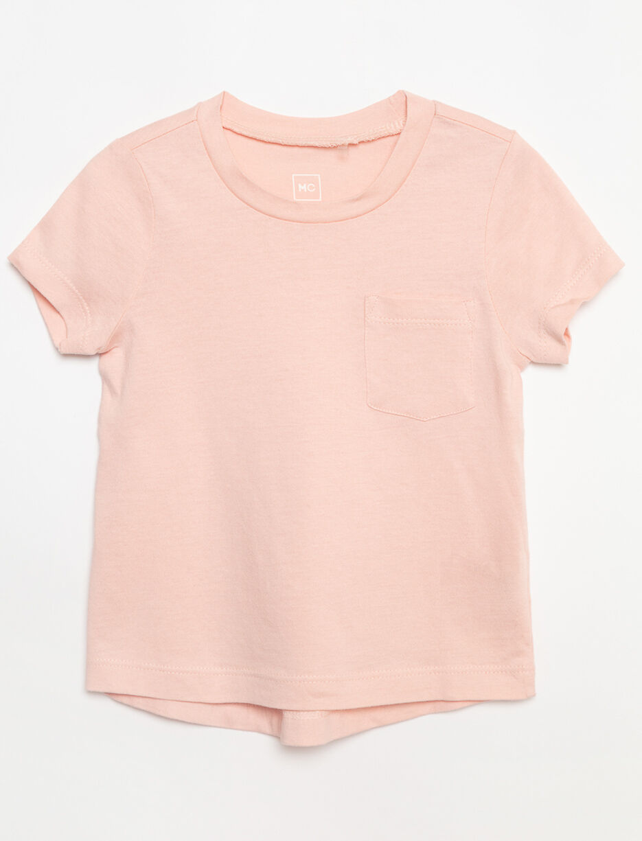 T-shirt à poche uni