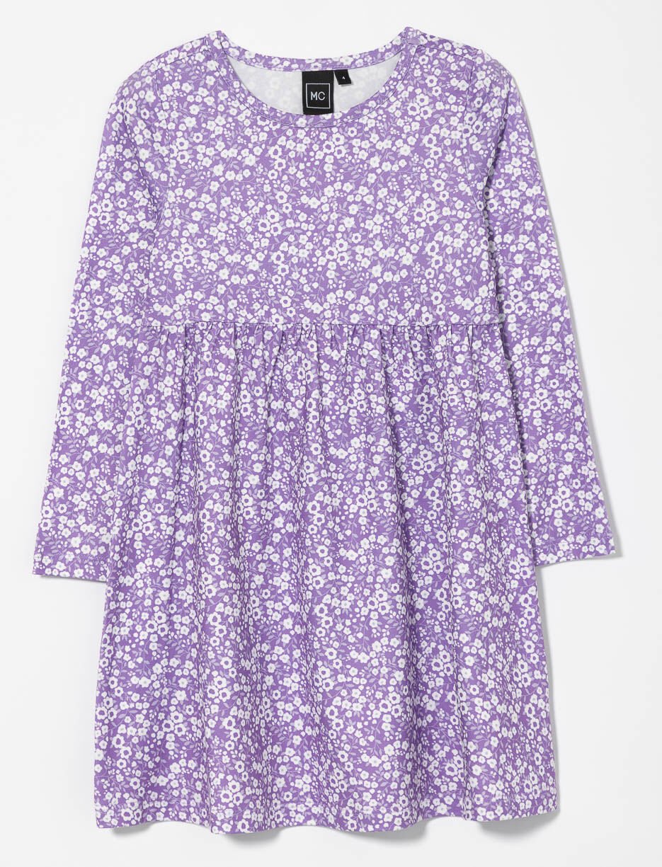 Robe fleurie cintrée à la taille - petite fille Robe fleurie cintrée à la taille - petite fille