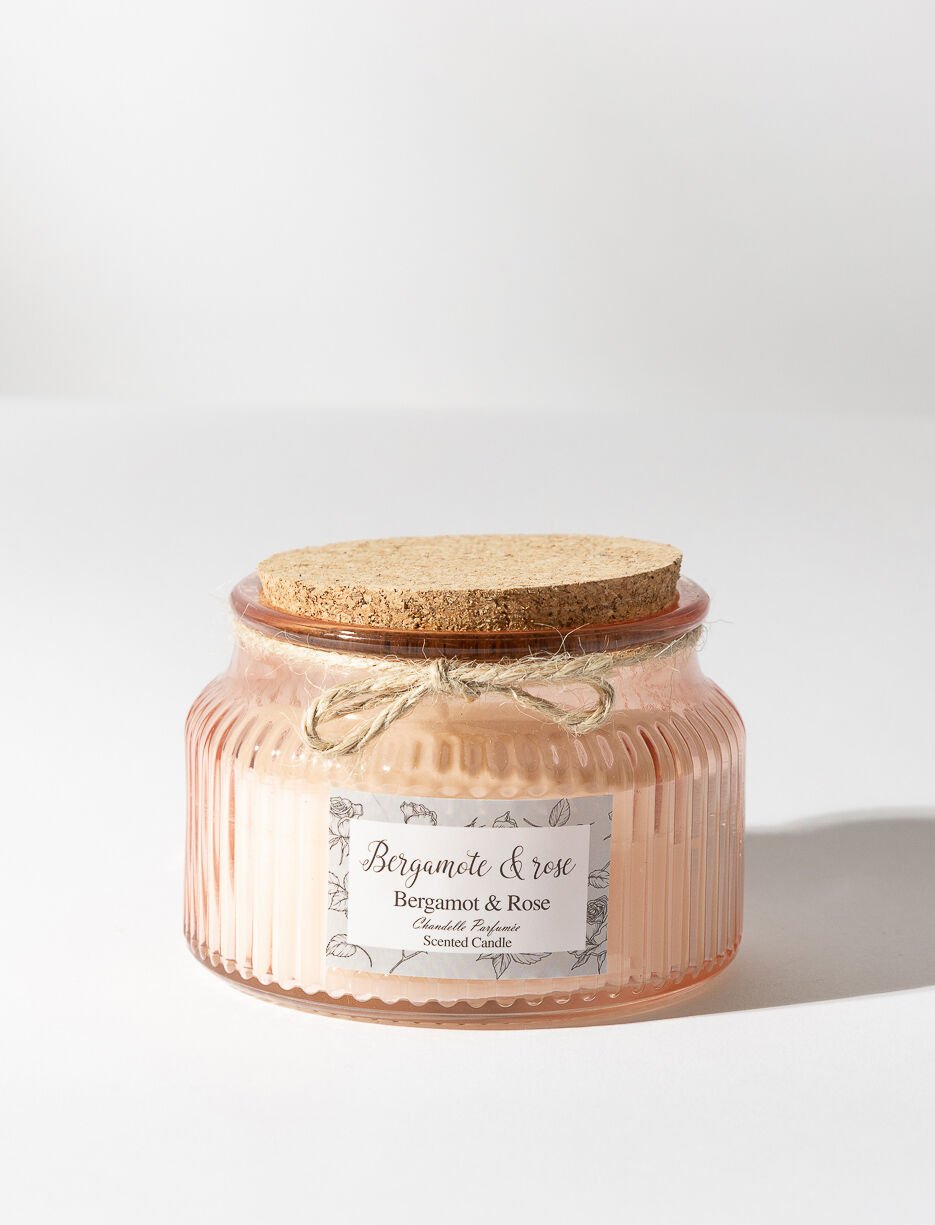 Rose and Bergamot Scented Candle