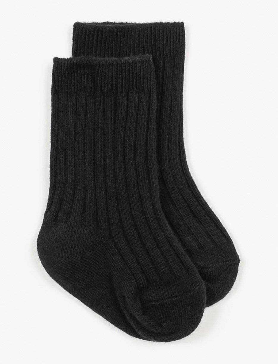 Chaussettes côtelées antidérapantes