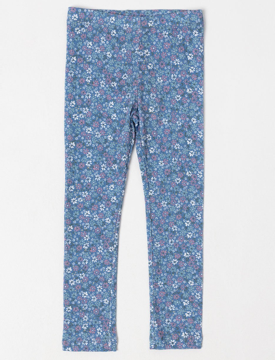 Legging fleuri texturé - petite fille