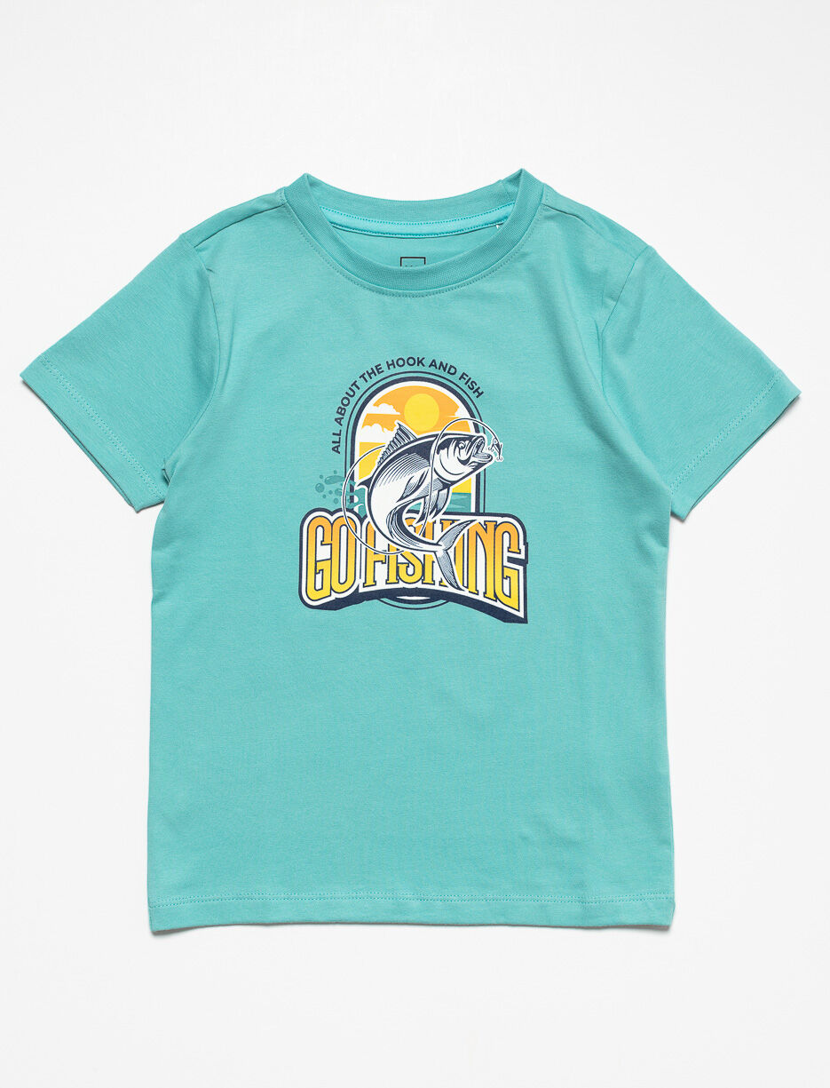 Printed Crew-neck T-shirt - Little Boy