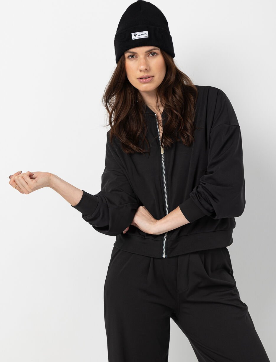 Veste aviateur zippée