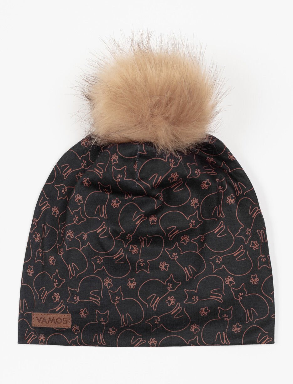 Floral Pompom Beanie - Teen