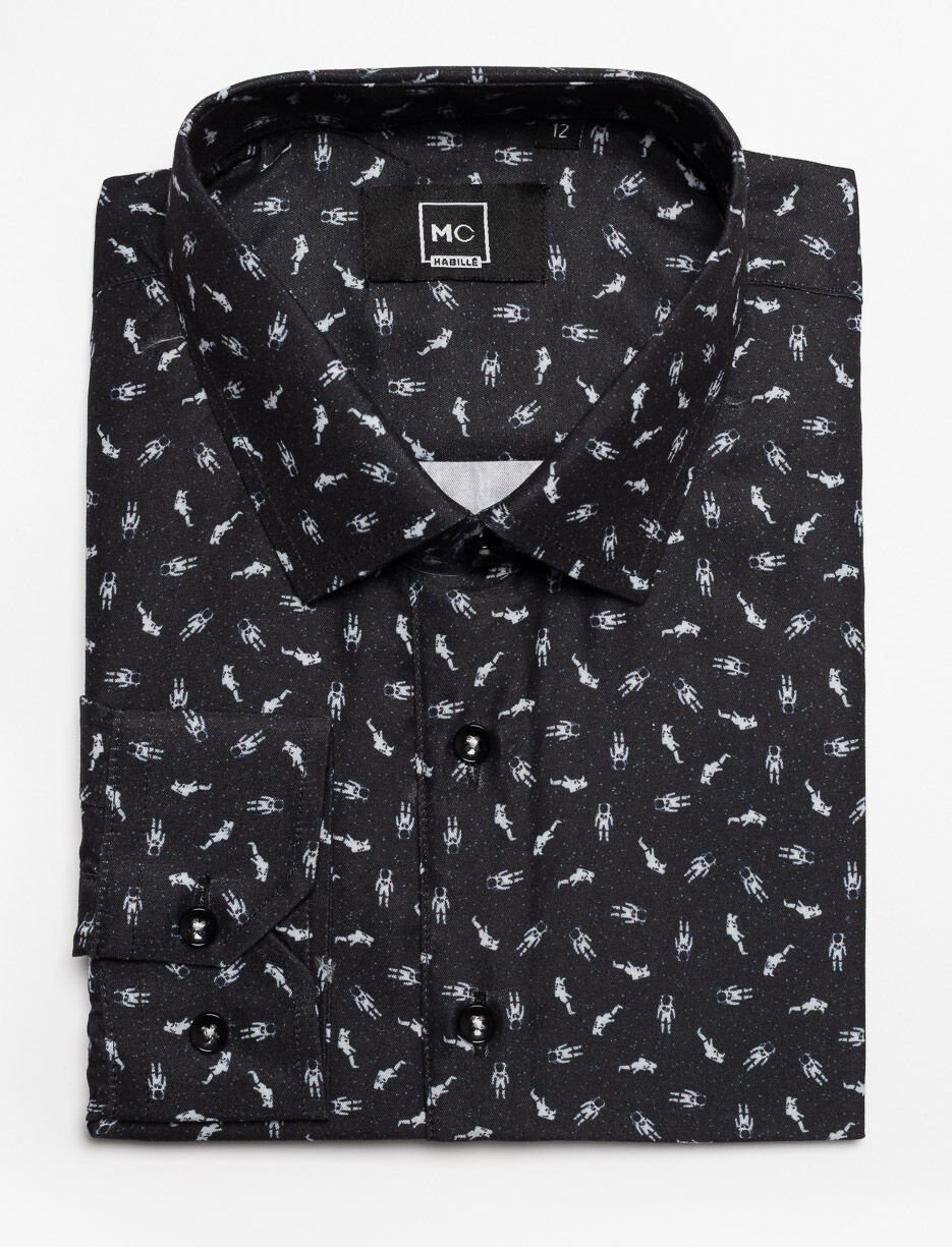 Chemise à motif astronaute - ado garçon