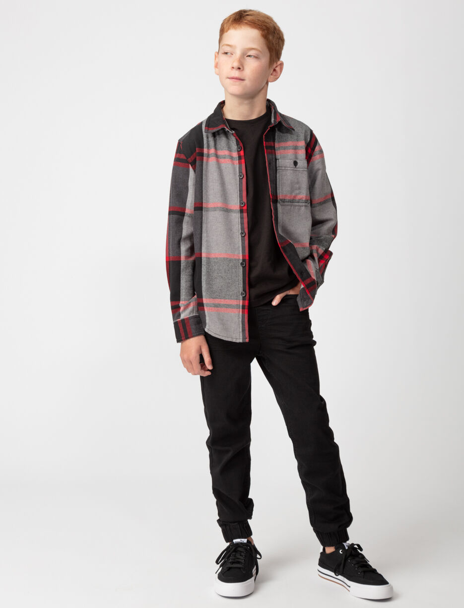 Chemise en flanelle à carreaux