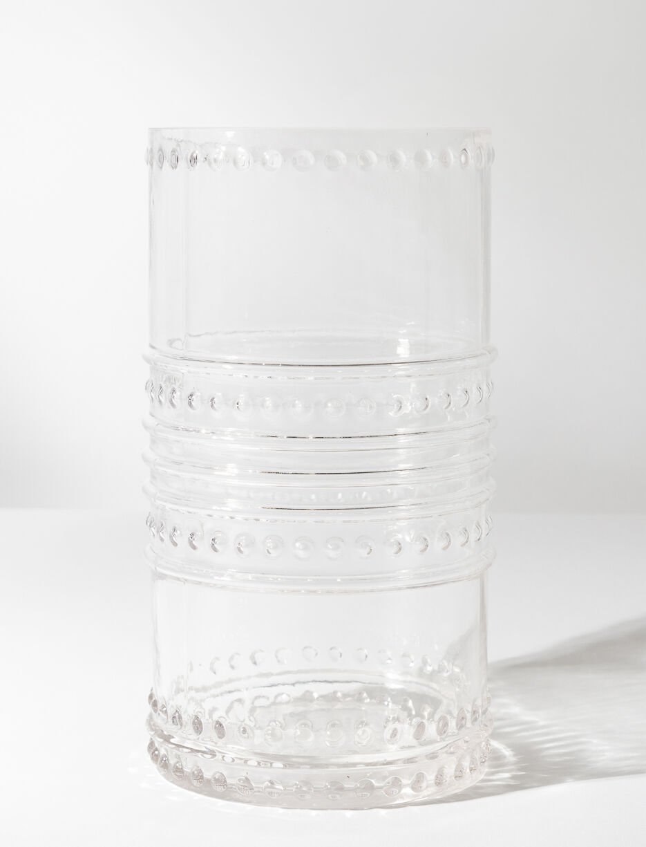 Vase en verre embossé Vase en verre embossé